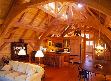 Timber Frame Interior